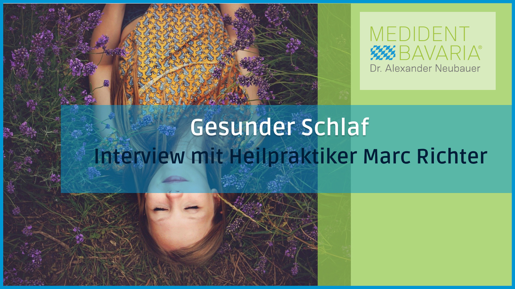 Gesunder Schlaf- Interview mit Marc Richter Heilpraktiker